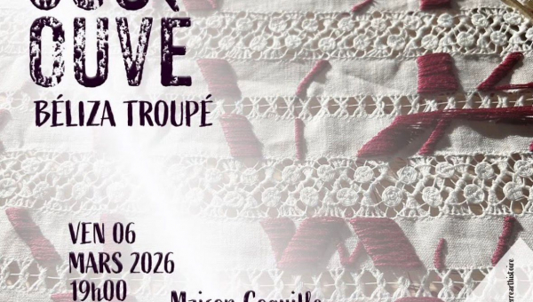 VERNISSAGE - Vendredi 6 mars 2026 19h00 - Maison Coquille